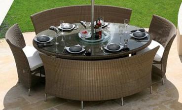 Muebles de rattan para el jardín