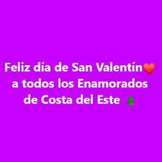 San Valentin en Costa del Este