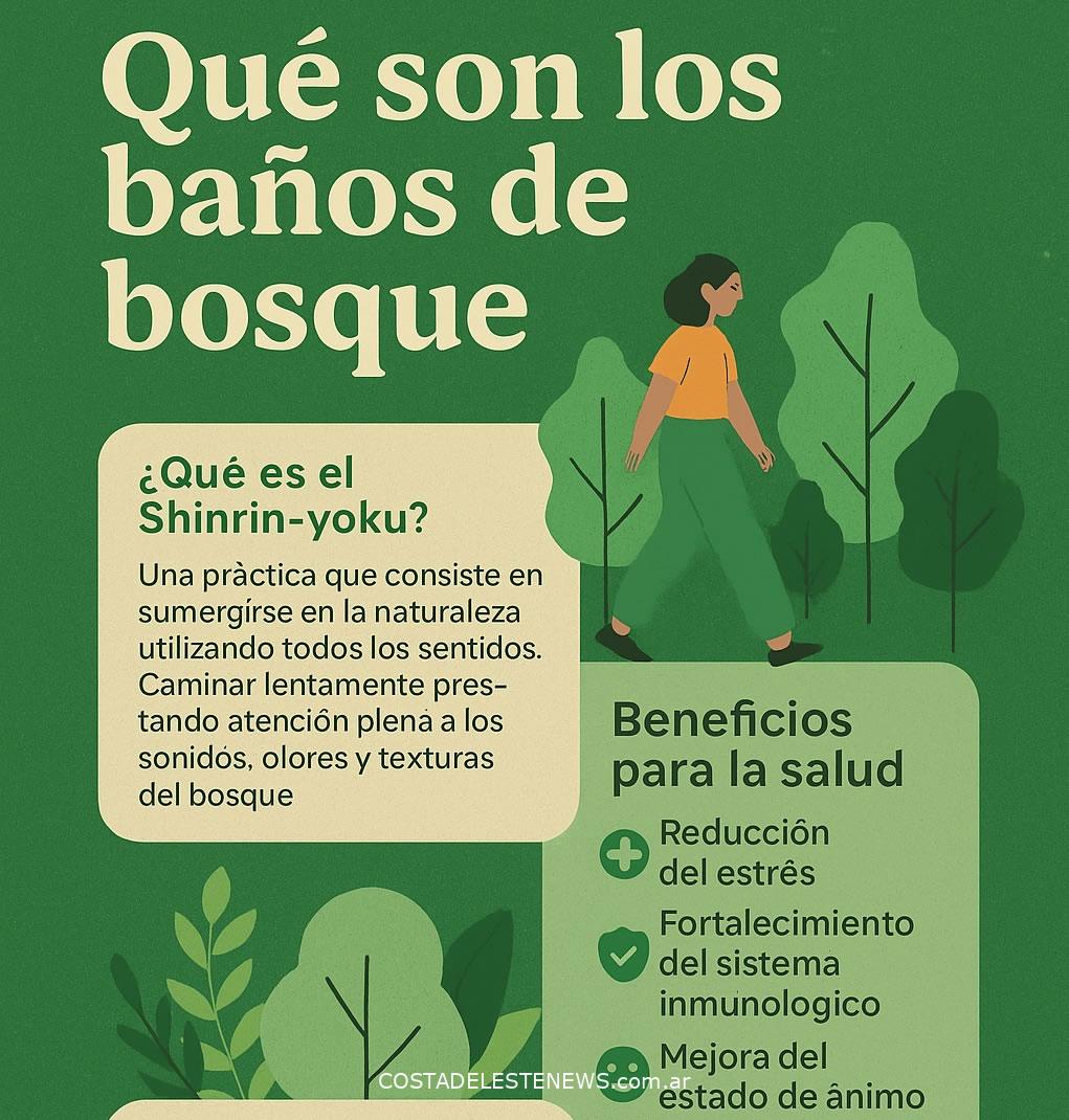 Baño de bosque Costa del Este cerca de Buenos Aires Argentina