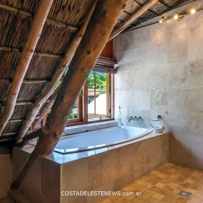 baño de una cabaña