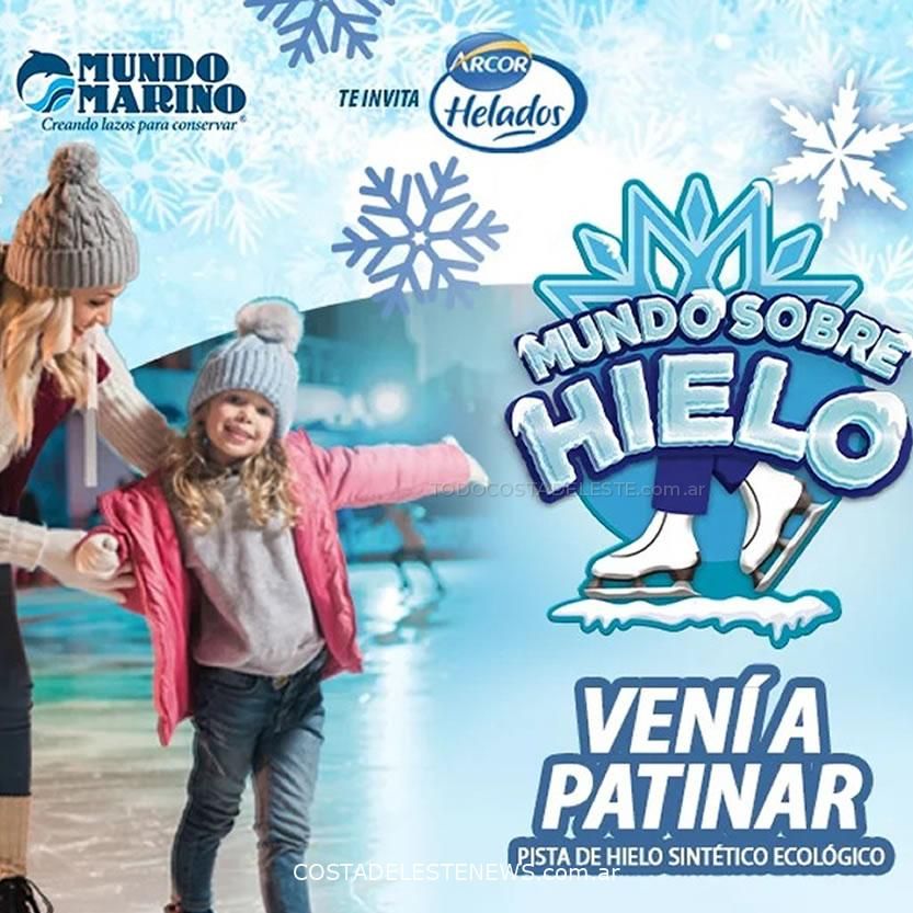 Mundo Sobre Hielo, pista de hielo en La Costa Argentina, Mundo Marino, San Clemente del Tuyú